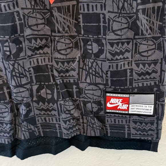 Vintage Nike Air Tank Top Red Tag Men’s Black Big Swoosh Logo - Size Medium - Picture 4 of 7